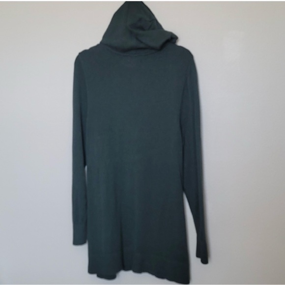 Market & Spruce Afon Hooded Cable Knit Sweater Size 2X Forest Green - Picture 7 of 8